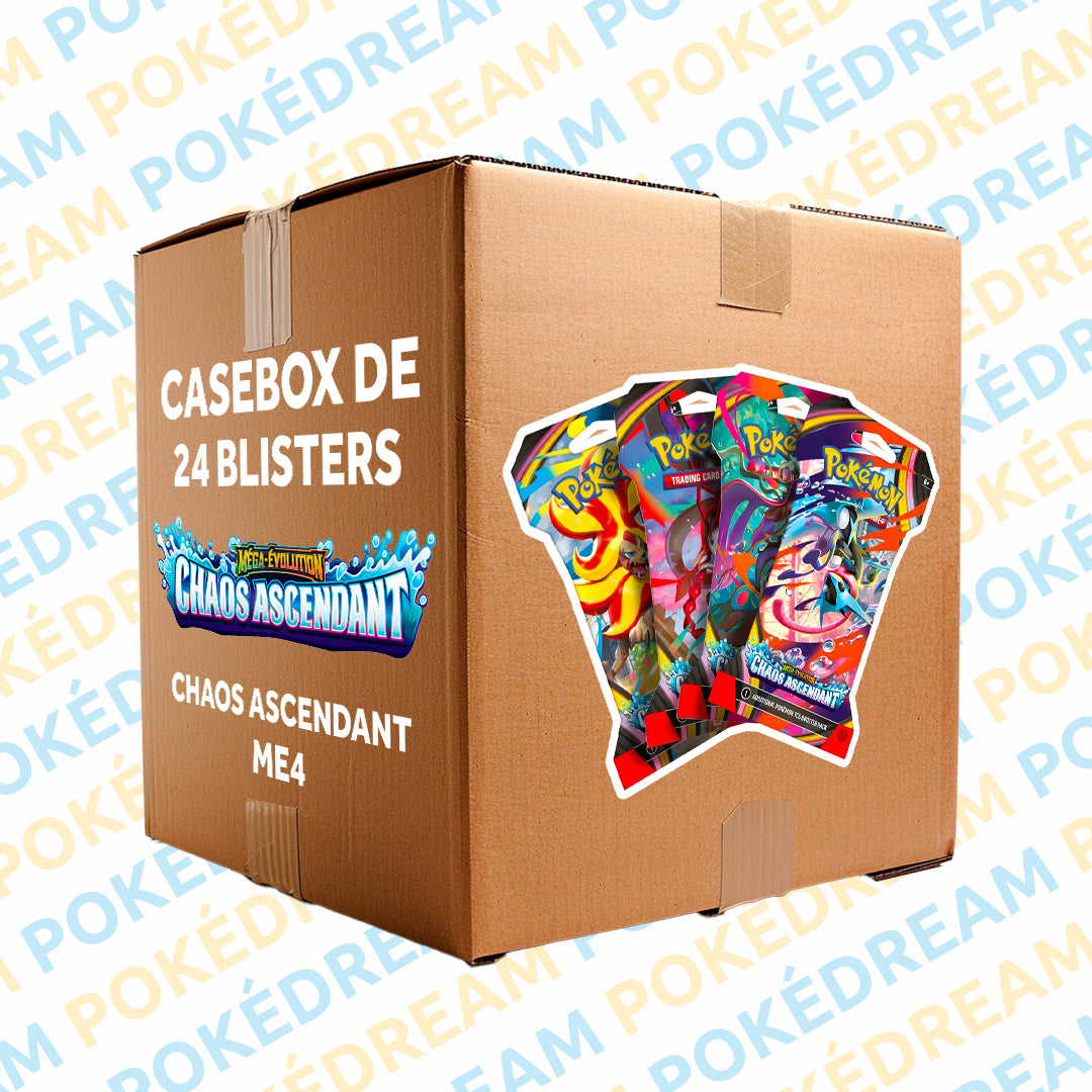Casebox de 24 Blisters Pokémon ME4 - Chaos Ascendant