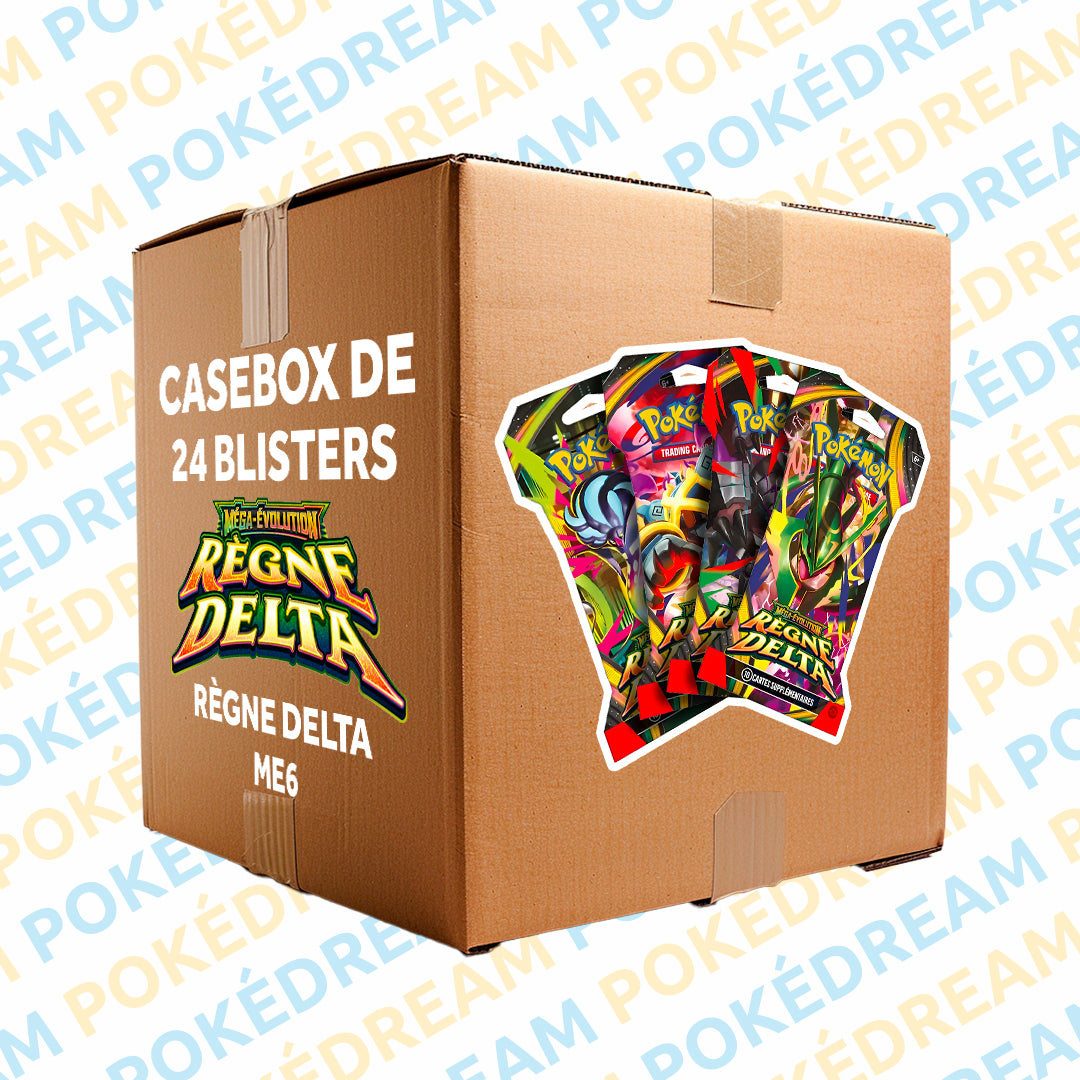 Casebox de 24 Blisters Pokémon ME6 - Règne Delta
