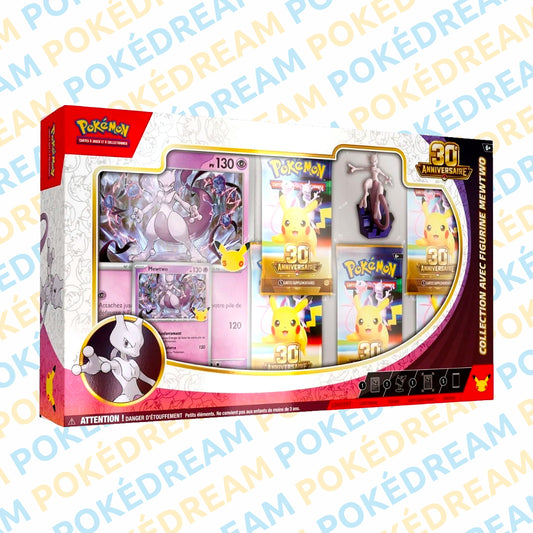 Coffret Collection Figurine Pokémon Mewtwo - 30ème Anniversaire