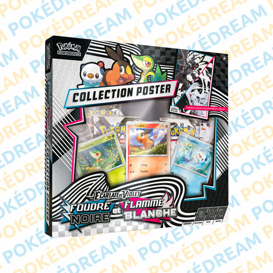Coffret Poster Pokémon EV10.5 - Foudre Noire & Flamme Blanche