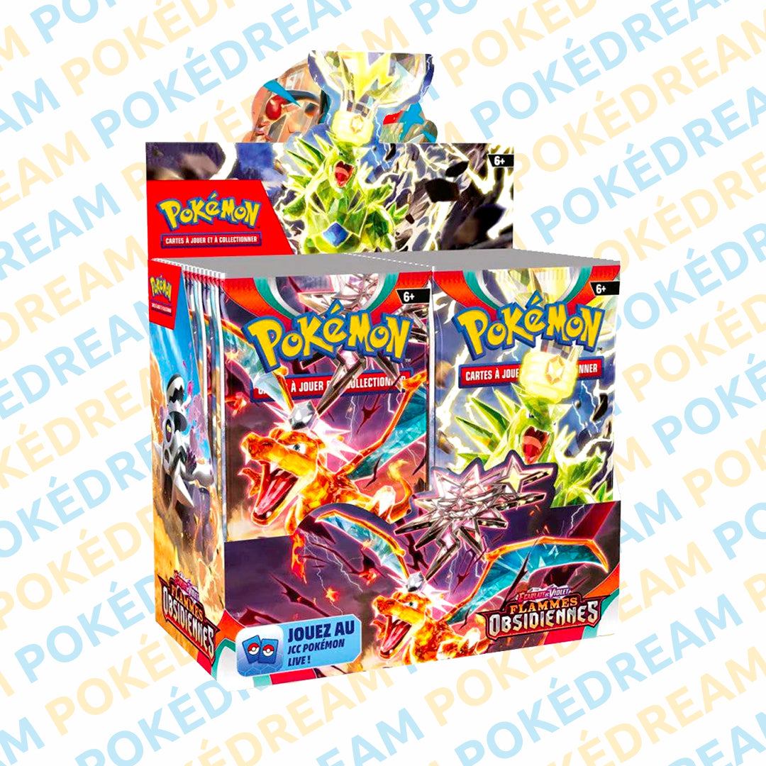 Display de Booster Pokémon EV3 - Flammes Obscidiennes
