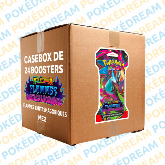 Casebox de 24 Blisters Pokémon ME2 - Flammes Fantasmagoriques