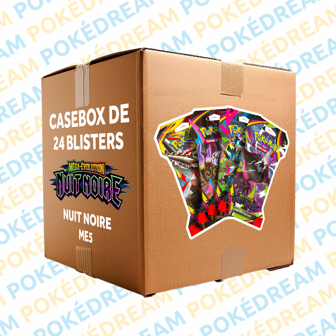 Casebox de 24 Blisters Pokémon ME5 - Nuit Noire