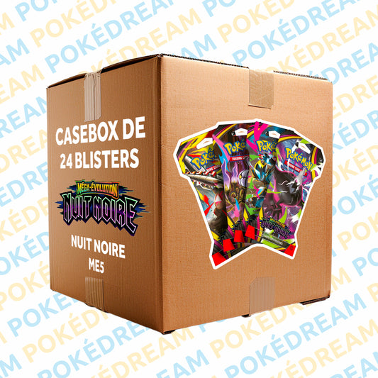 Casebox de 24 Blisters Pokémon ME5 - Nuit Noire
