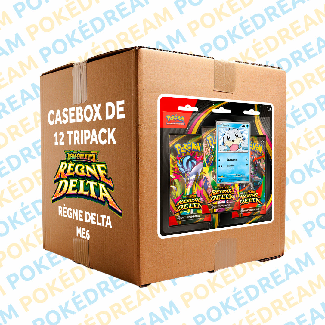 Casebox de 12 Tripacks Pokémon ME6 - Règne Delta