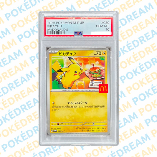 Pikachu Promo McDonald's 020/M-P 2025 - PSA 10