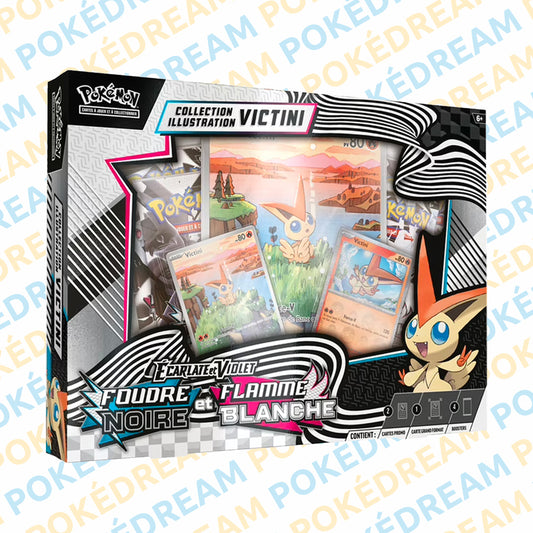 Coffret Collection Illustration Victini Pokémon EV10.5 - Foudre Noire & Flamme Blanche